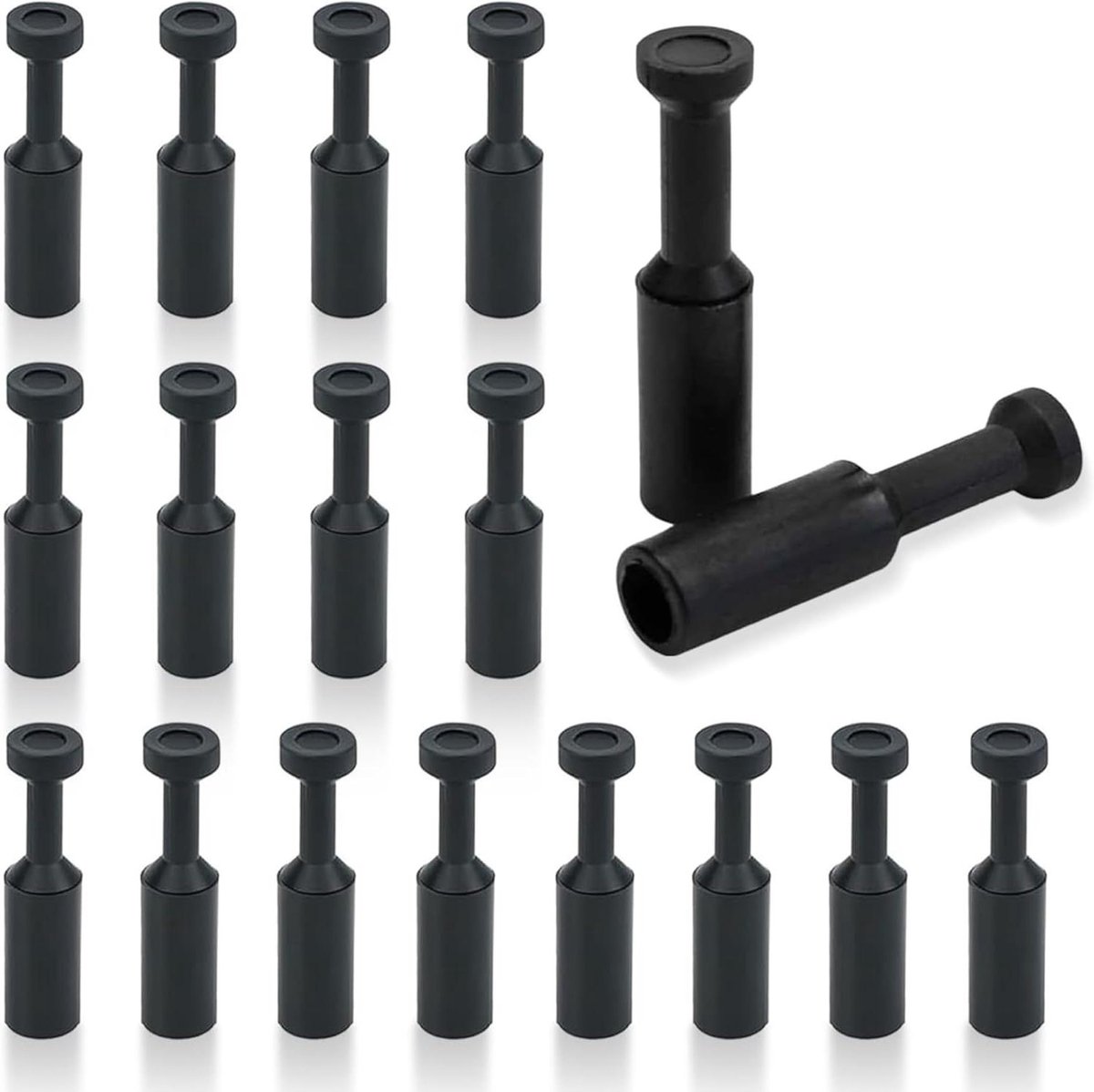 Pneumatische Pluggen - Persluchtkoppelingen Buisdoppen - Luchtleidingen Afdichten - Drukbestendig PP-kunststof - 6 mm - Zwart