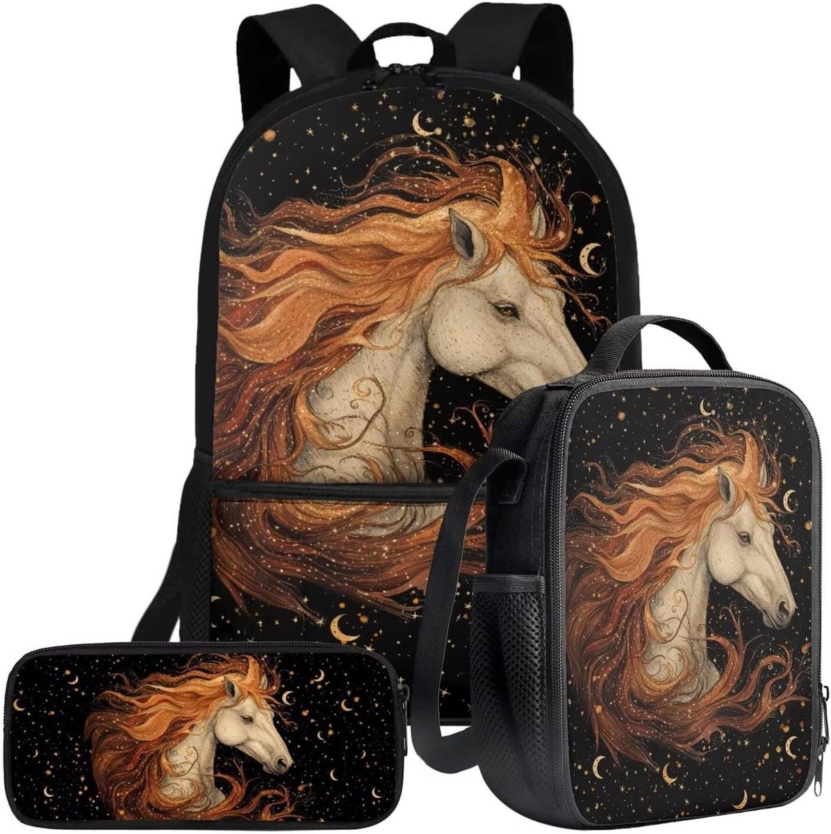 Schoolrugzak Set - Boekentas Set - Naar School Gaan - Set van 3 - 35 x 44 x 14 cm