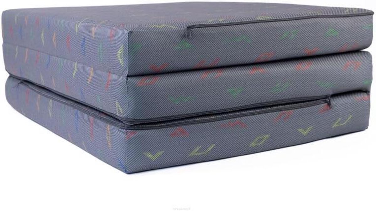 Opvouwbare Matras - Gastenmatras Campingbed - Ruimtebesparend Slapen - 3-Delig Schuim - 195 x 80 x 9 cm