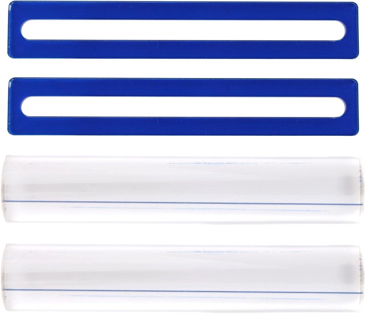 Mahjong Kaartlijn Zoeker - Regels Hulp Gids - Mahjong Spelen - Vergrote Kijkvenster - 4 stuks - Transparant Blauw