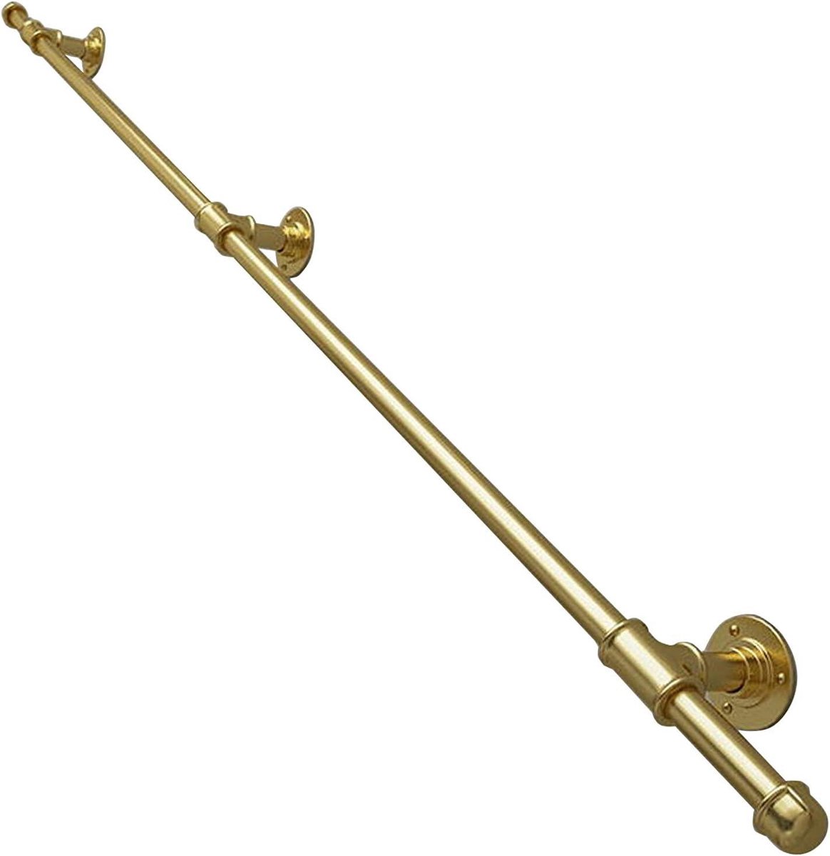 Trap Leuning - Veiligheidsrail Balustrade - Extra Steun Bieden - Dubbele Anti-roest Bescherming - 150 cm - Goud