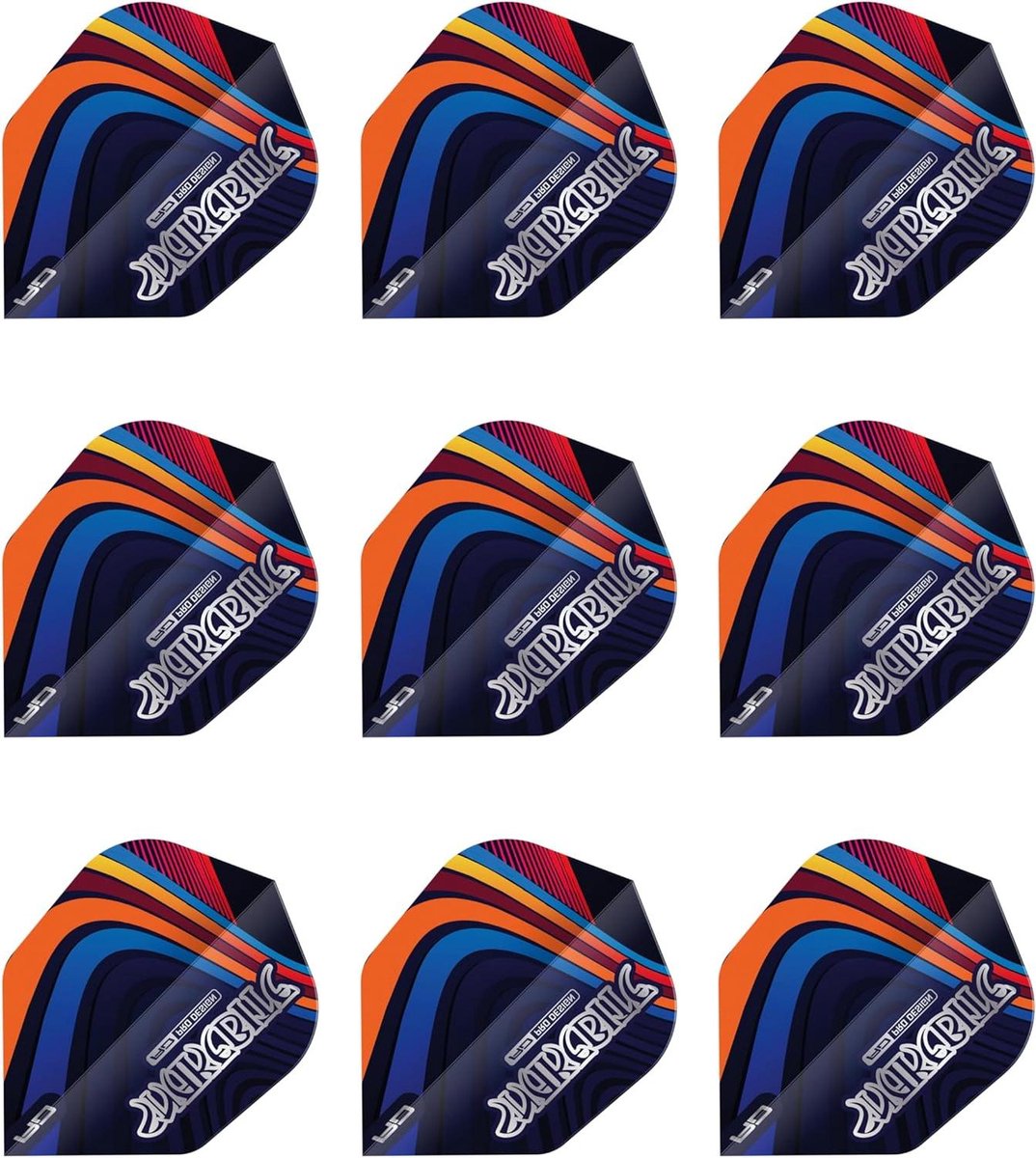 Dart Flights - Extra Dik - Nauwkeurige Worpen - 100 Micron Materiaal - 9 Stuks - Zwart