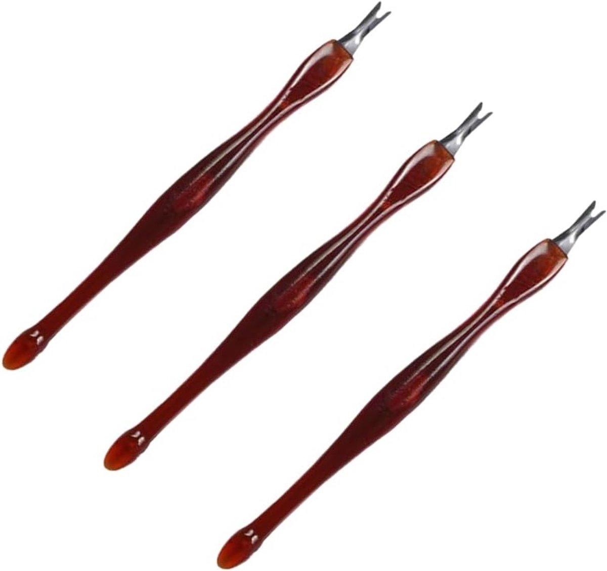 Set van 3 Nagelriem Gereedschappen, Nagelriem Verwijderaar, Dubbelzijdige Nagelriem Cutter voor Manicure en Pedicure voor Vrouwen en Meisjes