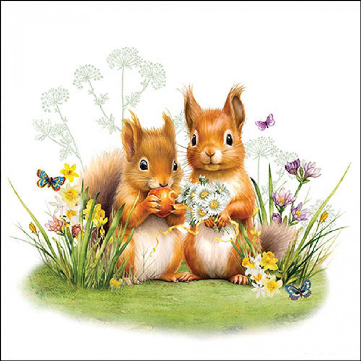 Ambiente - Lunch servetten - Little squirrels