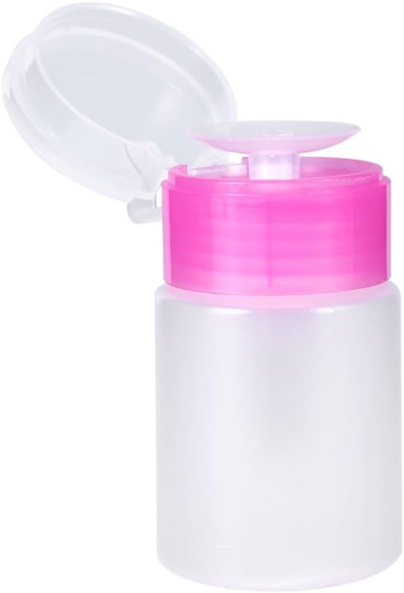 60 Ml Pomp Dispenser Flesje voor Nagellakremover, Alcohol en Makeup Remover - Perfect voor Schoonmaak en Reizen