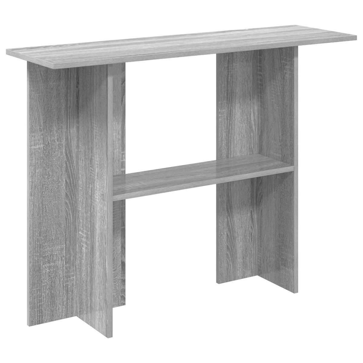 vidaXL Wandtafel - Grijs - sonoma - 100 - x - 30 - x - 75 - cm - Bewerkt - hout Grijs sonoma