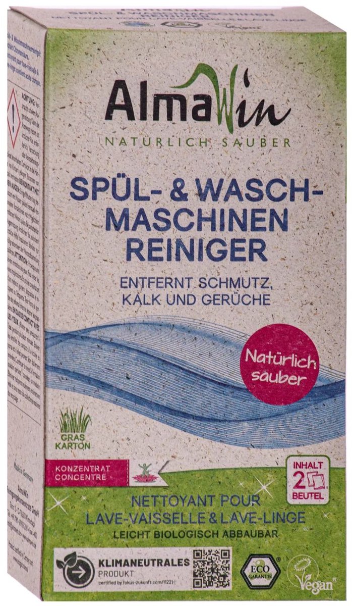 Krachtige Vaatwasserreiniger en Wasmachinereiniger Concentraat – 200 g Ontkalker voor Diepe Reiniging van Kalkaanslag, Schone Vaat en Fris Wasgoed – Verleng Levensduur Apparaten