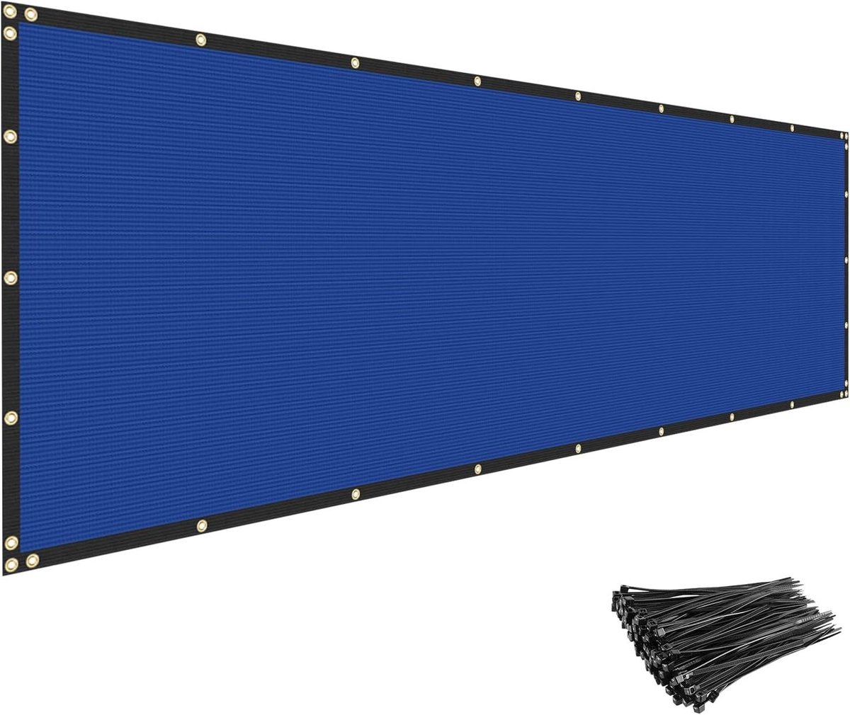 Privacy Hek Scherm - Winddoek Gaasdoek - Privacy Creëren - Scheurvast Ademend Materiaal - 6 x 50 voet - Blauw