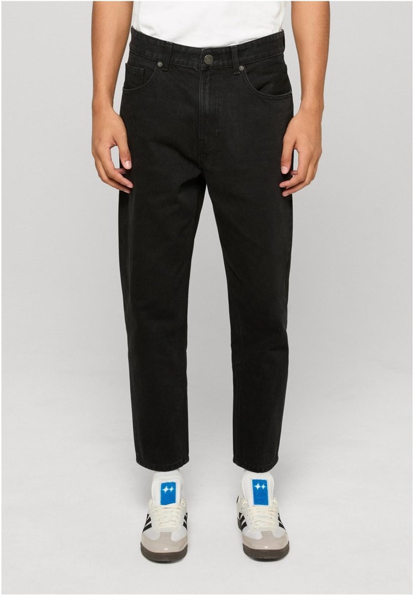 Urban Classics Heavy Loose Jeans Broek rechte pijpen Taille 32 inch Zwart