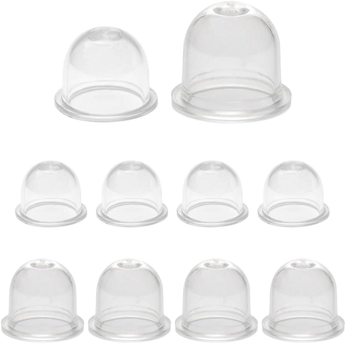 Primer Lamppomp - Brandstofpompjes - Brandstof Aanzuigen - Transparant Rubber - 22 mm - Wit
