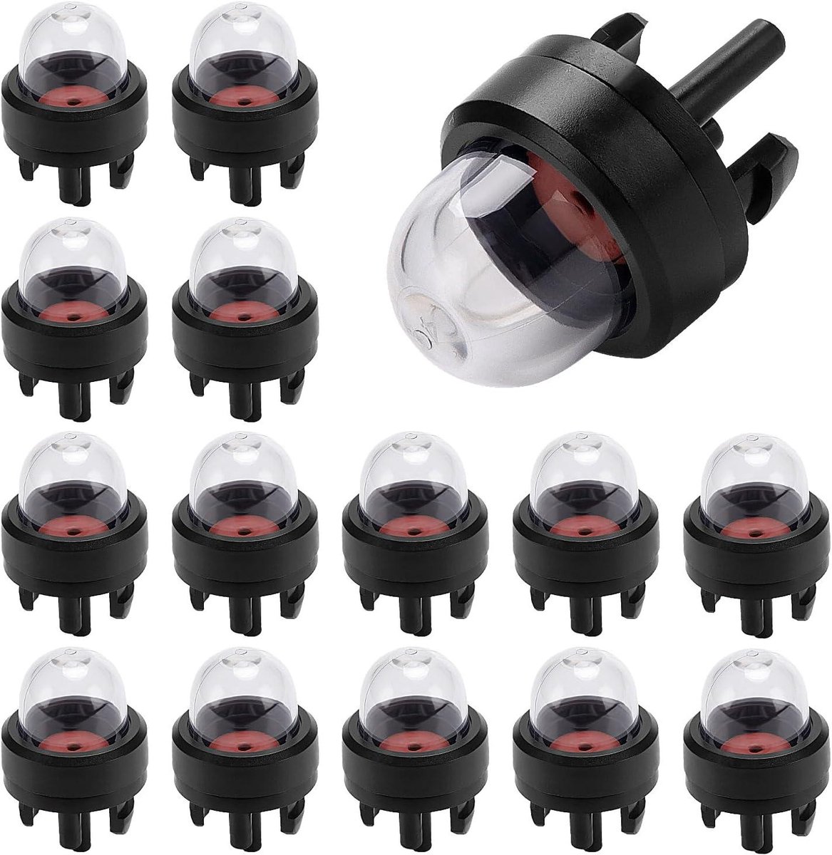 Primer Bulb Pomp - Brandstoflampen Carburateur - Motoronderdelen Vervangen - Snap-in Montage - 15 Stuks - Transparant