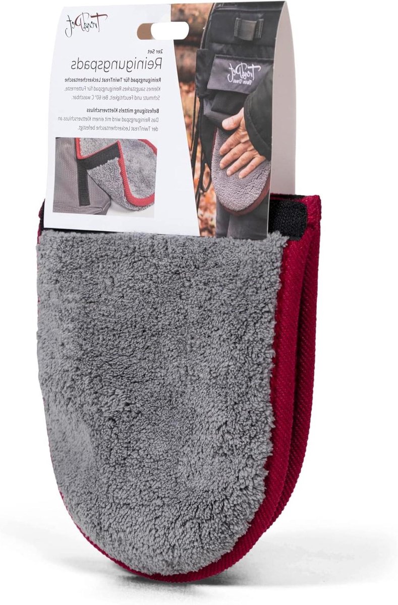 Reinigingspads - Wasbare Pads - Traktatietas Reinigen - Set van 2 - Passend - Grijs