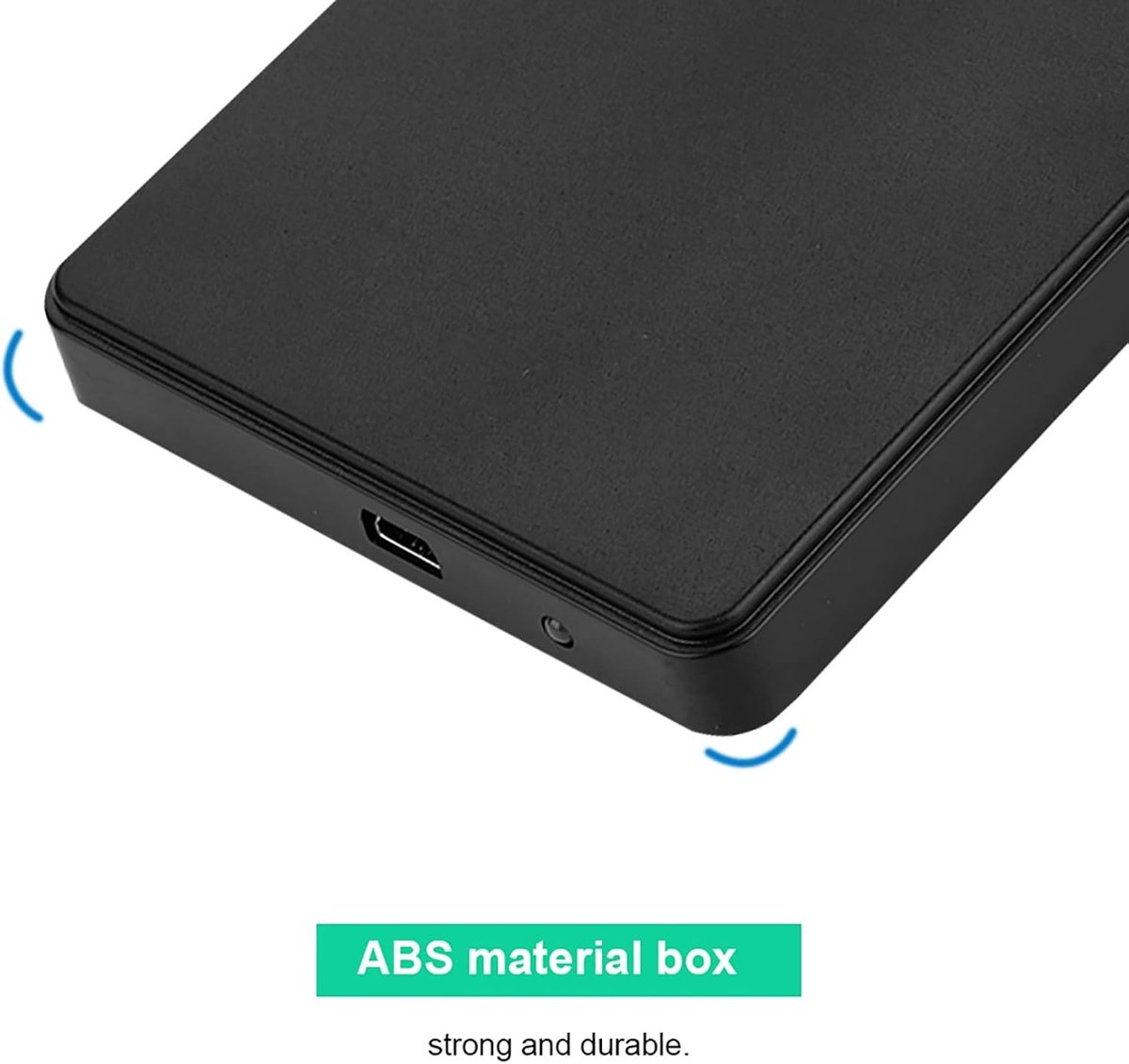 Harde Schijf Behuizing - Externe HDD Box - Oude Schijven Hergebruiken - Parallelle Aansluiting - 2.5 Inch - Zwart