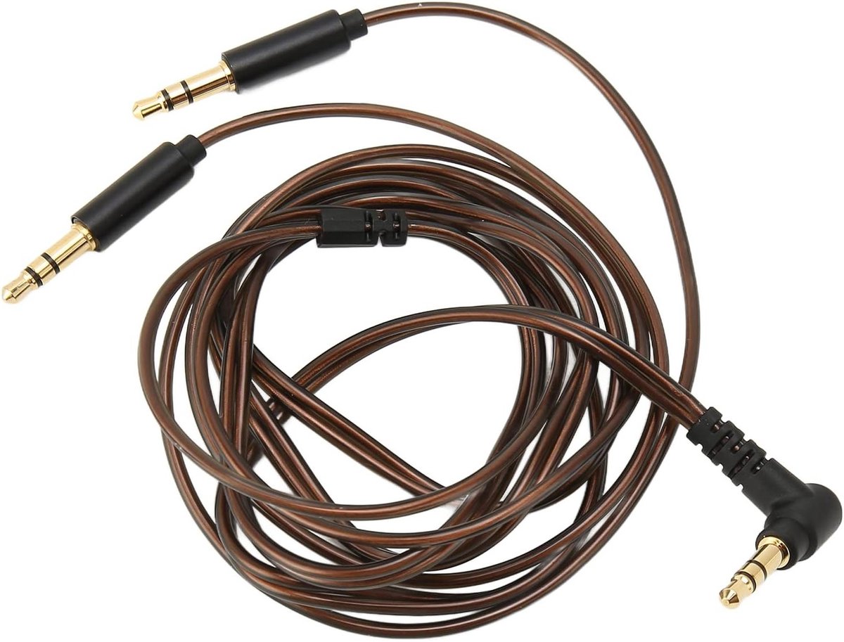 Vervangende Kabel voor Hoofdtelefoons - 3.5mm naar Dubbele 3.5mm Kabel voor Hifiman, Audiofiele Geluidskwaliteit, Duurzaam en Flexibel Gebruik