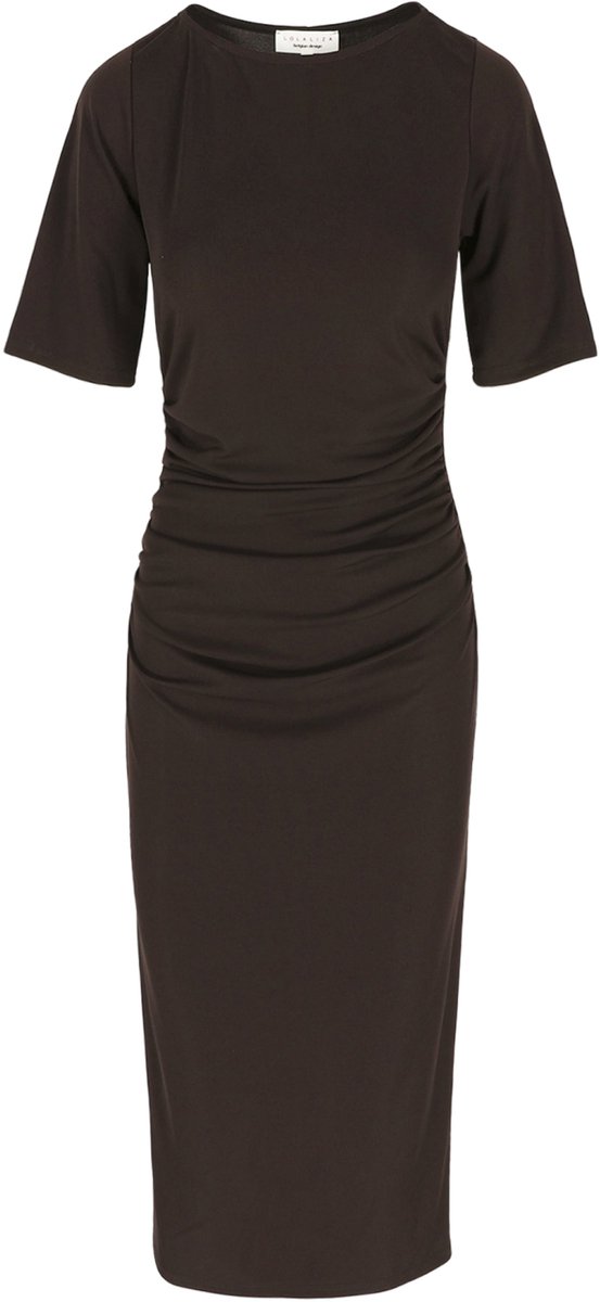LolaLiza Jurk R Evita 08104469 Choco Dames Maat - 40
