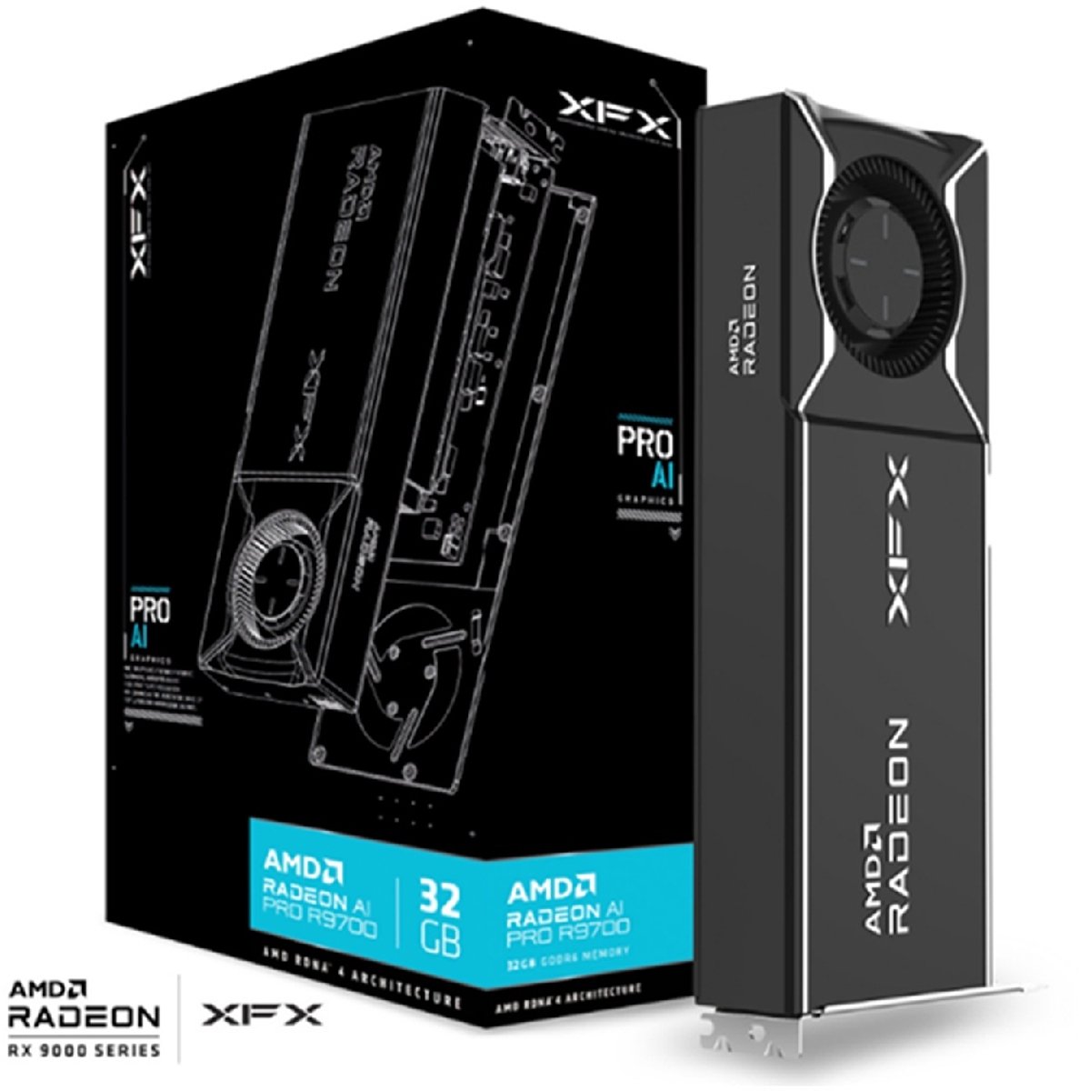 XFX AMD Radeon AI Pro R9700 32 GB GDDR6