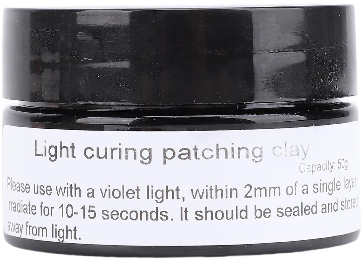 UV Curing Putty voor 3D Print Reparatie - Snelle Uitharding, Multifunctioneel, Hoge Hardheid 50G