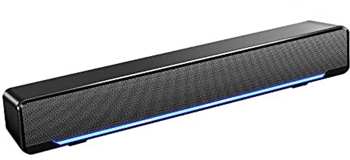 Dailygoods - Soundbar - 3D-stereogeluid - Draagbaar en USB-aangedreven - Zwart - Geluidskwaliteit - Geschikt voor Desktop en TV - Model V-196