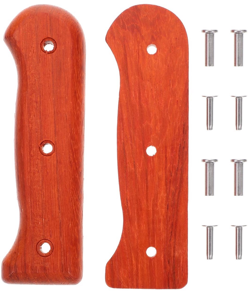 Dailygoods - Ergonomisch houten keukenmes - Verwisselbare handgreep - Comfortabel in gebruik - Nakiri bruin - Keukenaccessoire - Geschikt voor dagelij