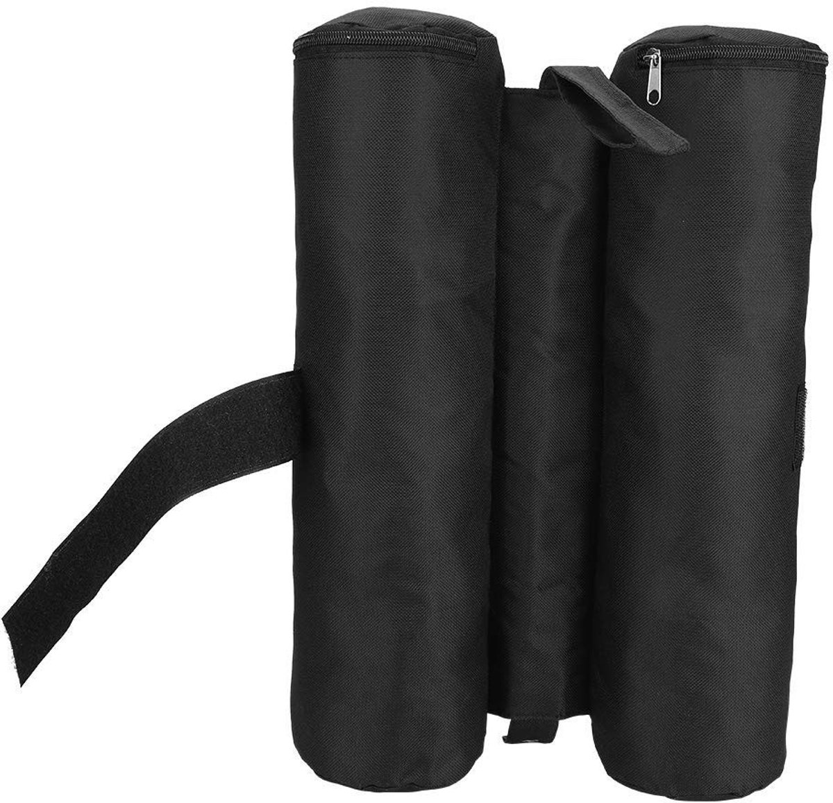 Shopcentral - Sandbag - Tentgewicht - Dubbelcilinder ontwerp - Zwart - Gewichtzak - Weerbestendig - Geschikt voor tenten - Kleur zwart