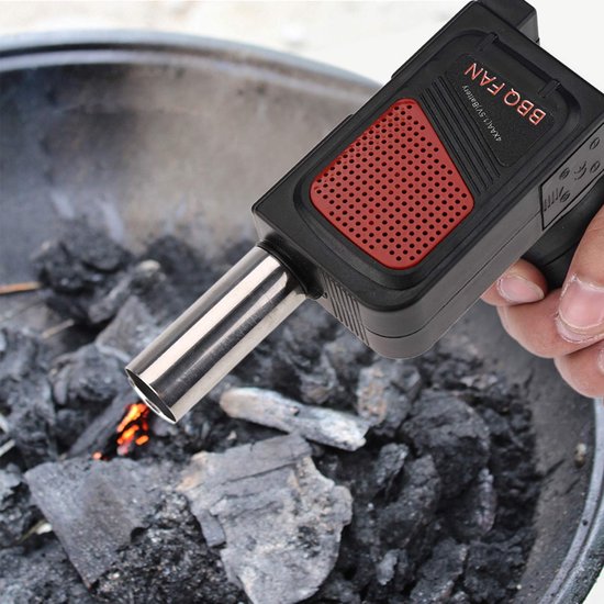 Draagbare elektrische BBQ-ventilator voor buitenkampeergrill, BBQ-luchtblazer, snelle vuurstarter van Merkloos — afbeelding 5