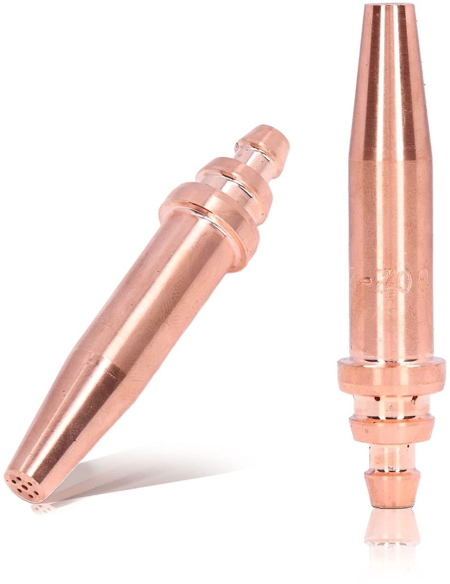 Jhubersproducts - Acetyleen Snijtips - Snijbrander Nozzle - 5 Stuks - Verbruiksartikelen - Lassen Tips - Geschikt voor Geïntegreerde Machines