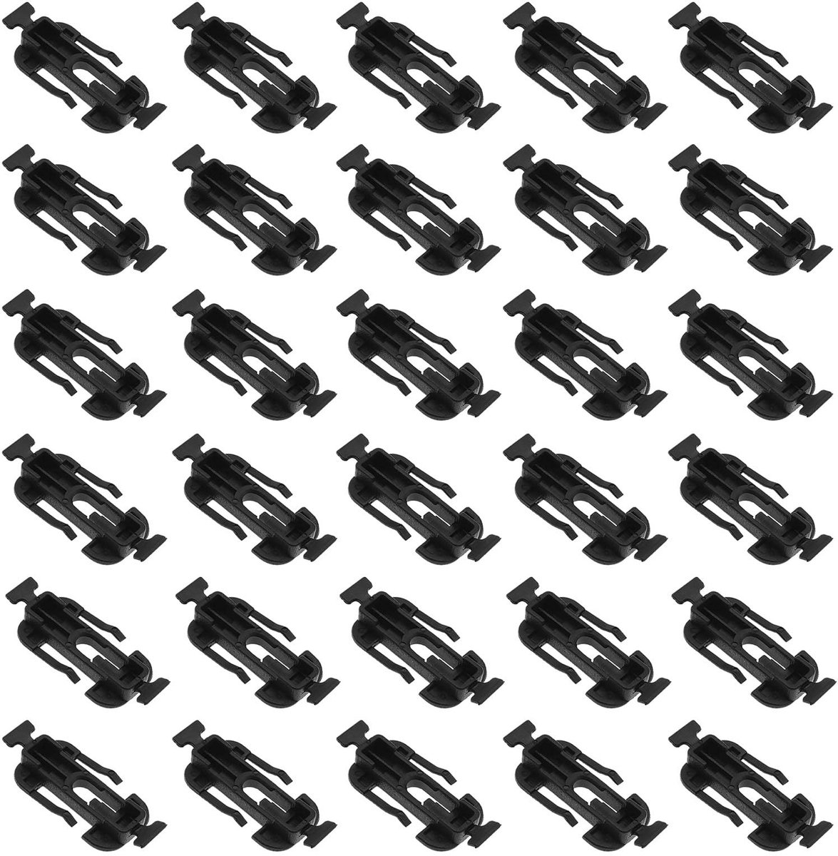 Dailygoods - Auto Zijdorpel Rok Trim Vormclips - 30 stuks - Zwart Plastic - Auto Onderdeur Vervanging Clip - Geschikt voor Audi A3 1997-2003
