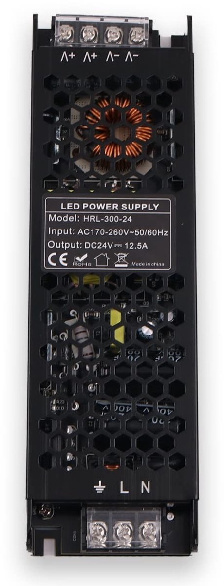 Dailygoods - LED Driver 24V 300W - Slimme LED Transformator - Voor Efficiënte Verlichting - Geschikt voor Binnen en Buiten - Energiezuinig en Krachtig