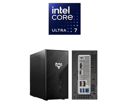 BitBull Mini PC|Intel Core Ultra 7|32GB DDR5 RAM|1TB SSD|INCLUSIEF MS OFFICE 2024|24-Core 270K PLUS|WIFI 6E|BT 5.4|LAN 2.5|USB Gen 2x2|Thunderbolt 4|4 Monitoren Support