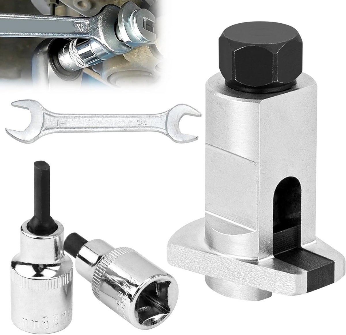 Strut Spreader en Wheel Bearing Housing Tools voor Schokdempers, Universele Inzet en Sleutels voor Demontage van Schokdempers en Radlagers