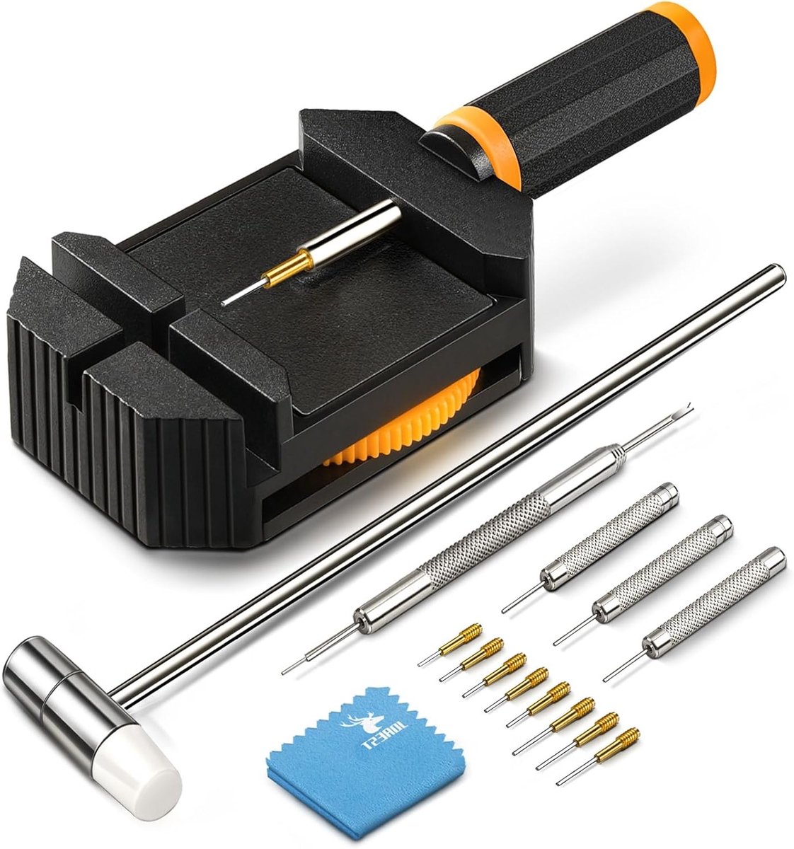 Complete Reparatieset voor Horlogebandjes met Gereedschap voor het Inkorten van Bandjes, Horlogemaker Tool en Linktool
