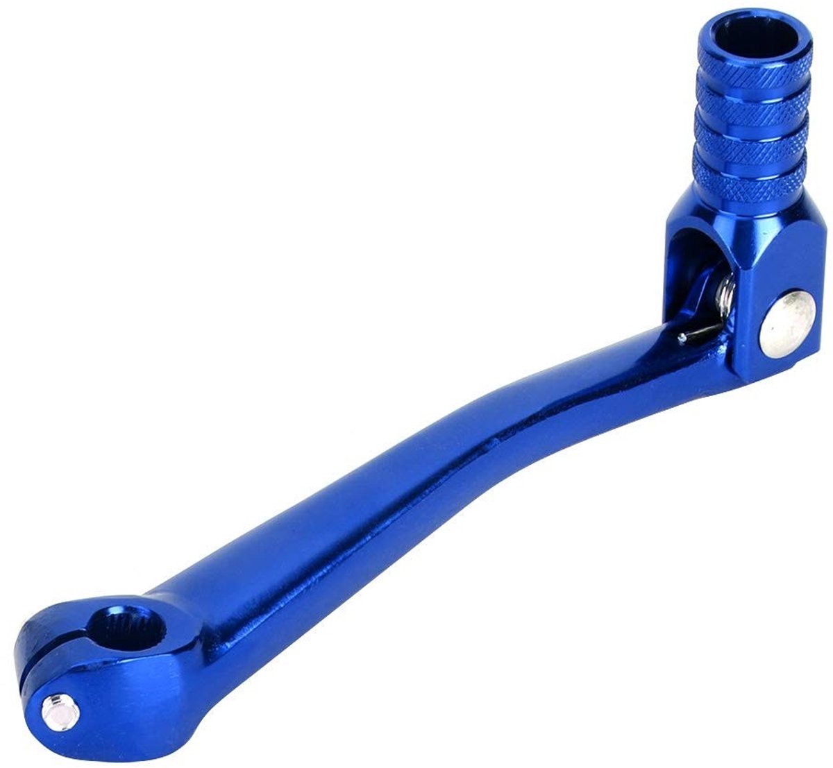 Vlemico - Versnellingspook - Motor Modificatie - Duurzaam en Stevig - Blauw - Aluminium - Geschikt voor de meeste motorfietsen