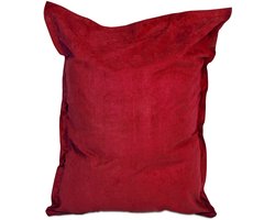 Lumaland - Luxe XXL zitzak - Beanbag van microvelours - Indoor - 380 Liter - 140 x 180 cm - Rood