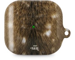 xoxo Wildhearts hoesje geschikt voor AirPods 4 - Bambi Bliss - Ook als telefoonhoesje verkrijgbaar - schokbestendige case - koptelefoonhoes - Hoesje met dierenprint - Hert - Bruin