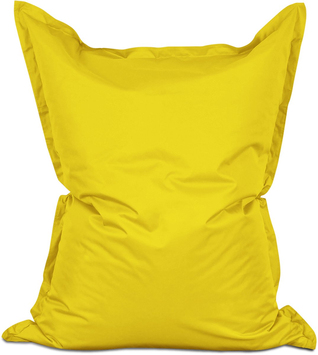 Lumaland Grote luxe XXL zitzak - 380 liter vulling - 140 x 180 cm - geschikt voor Indoor & Outdoor - verkrijgbaar in verschillende kleuren - Geel