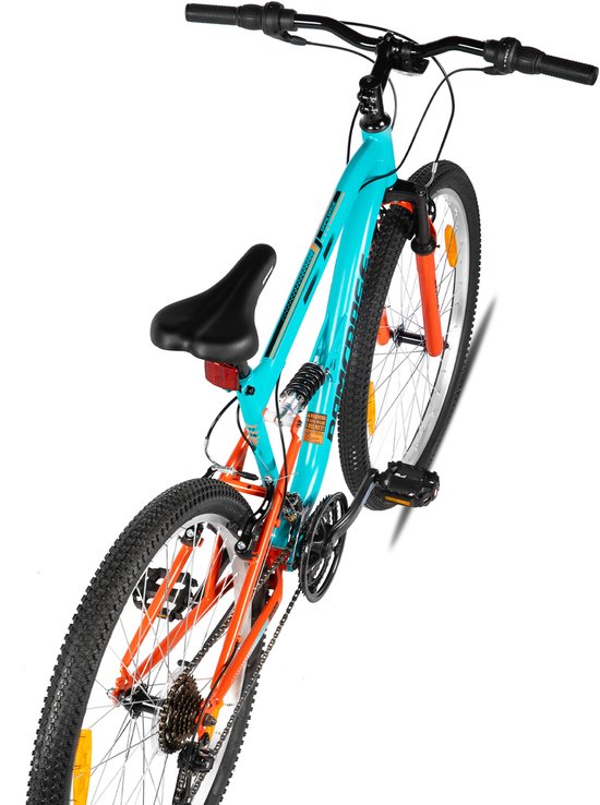 HILAND Full Suspension Mountainbike - 26 inch - MTB - 18 Versnellingen - Schijfremmen - Heren & Dames - Volwassenen van Hiland — afbeelding 3