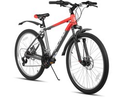 HILAND Mountainbike - 26 Inch - 18 Versnellingen - Mechanische Schijfremmen - Verende Voorvork - MTB voor Heren & Dames