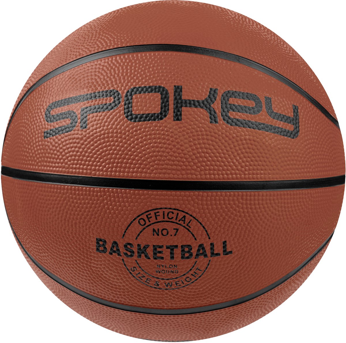 Spokey BRAZIRO Basketbal - Bruin - Maat 7 - Foamed rubber - Gewicht 585-635 g - 8-panelige constructie