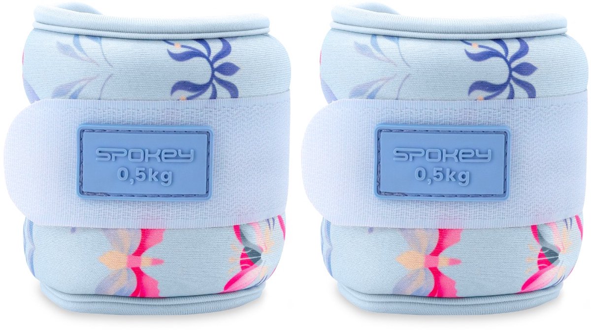 Spokey the Bloom Form Enkel- en polsgewichten - Bloemenprint - 2x 0,5 kg