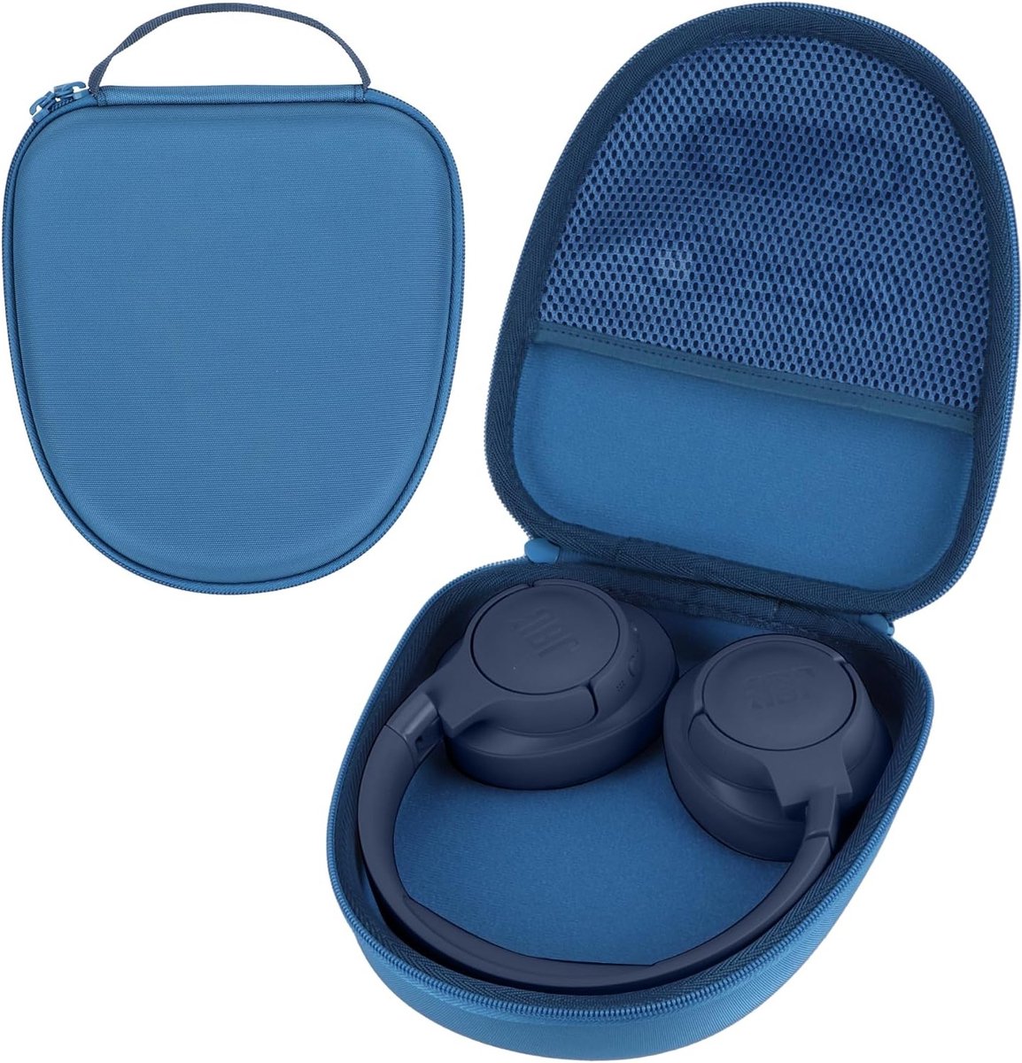 Duurzame Hard Case voor On-Ear Hoofdtelefoons, Geschikt voor JBL Tune en Live Modellen, Blauw