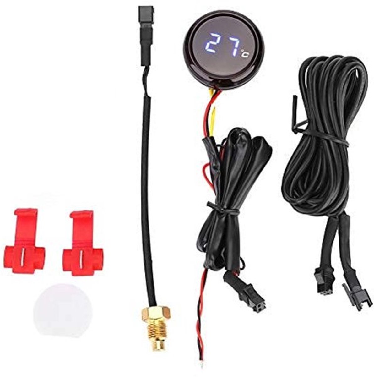 Motorfiets Thermometer, Digitale Thermometer Water Temperatuurmeter (Blauw)