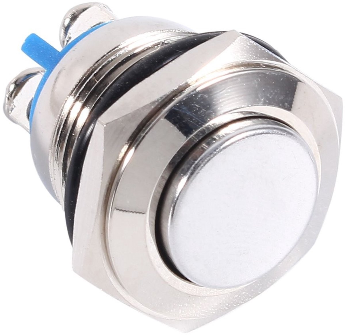 Smoakez - Drukschakelaar - Waterdichte drukknop - 12V - Momentaan - Claxonschakelaar - Geschikt voor motorfietsen - 16mm