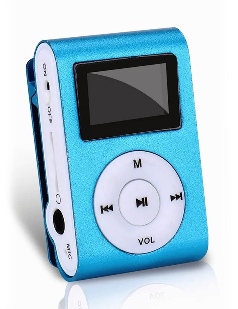 Dailygoods - Mini MP3-speler - Draagbare muziekspeler - Innovatief lavalier ontwerp - Ultra klein formaat - Geheugenkaartondersteuning - Geschikt voor