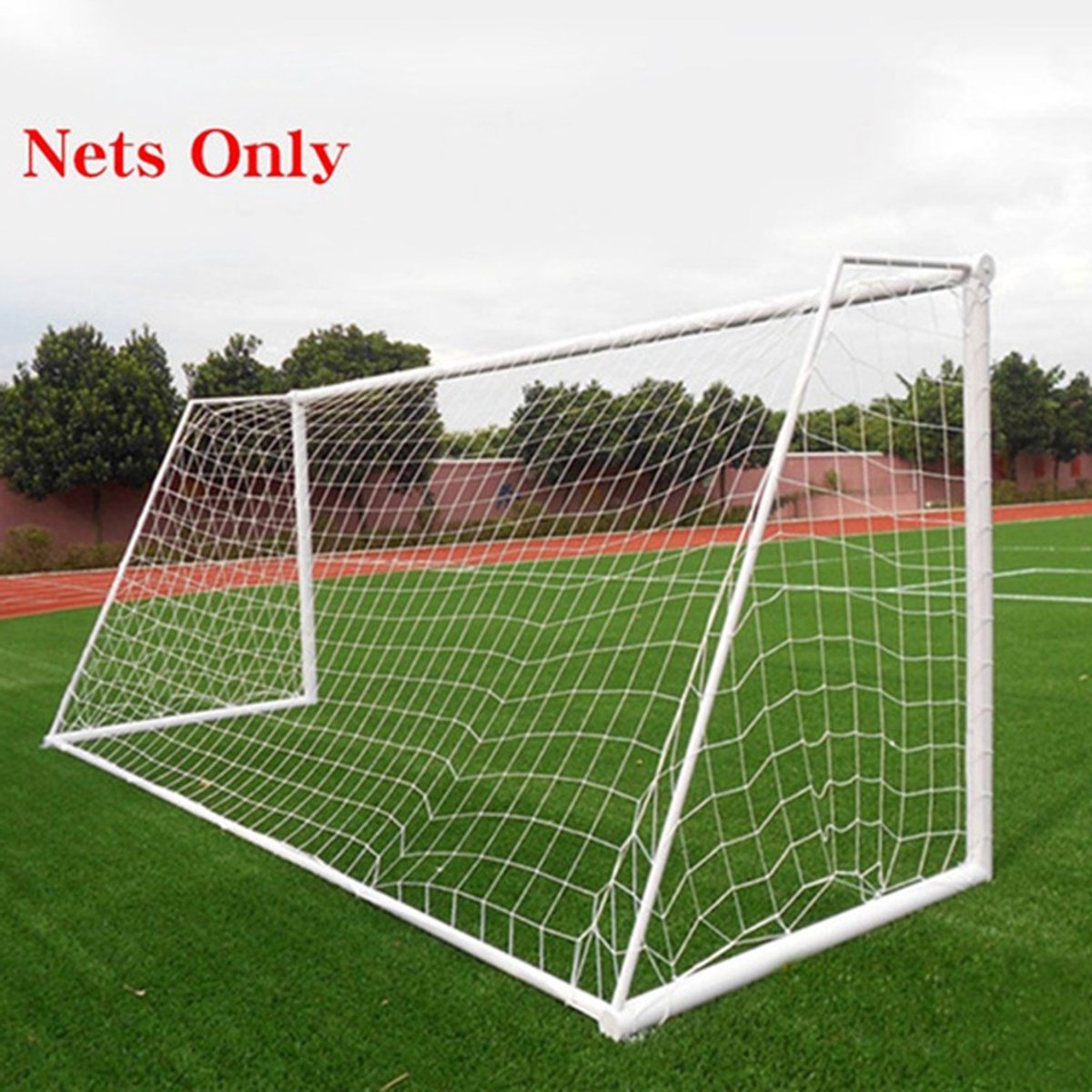 Daity Voetbalnet - Doelnet - Lengte doelnet - Voetbalnet te koop - Lengte x Hoogte x Breedte boven x Breedte onder - 240 x 180 cm