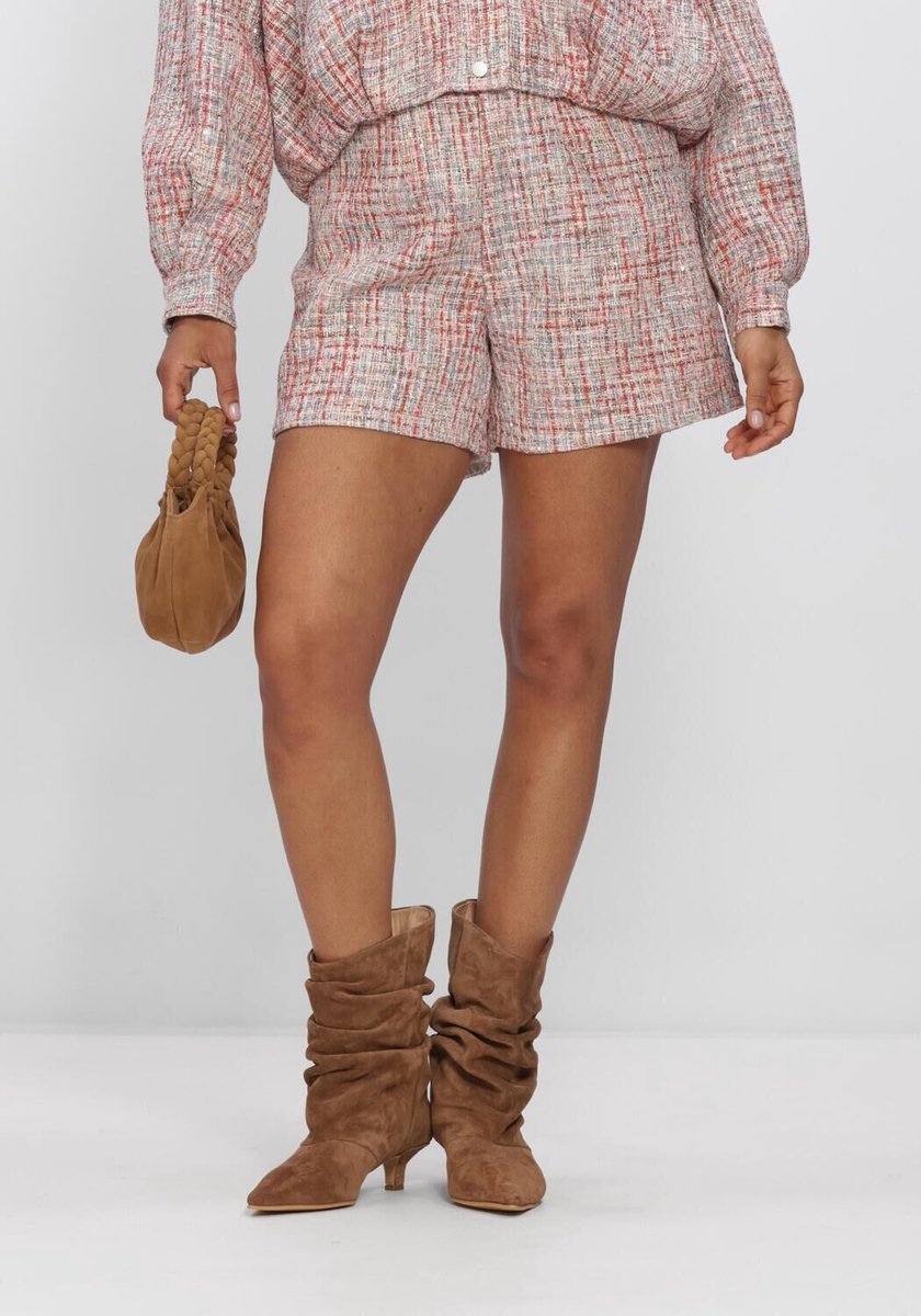 Studio Amaya Sofia Short Boucle Broeken Dames - Multi - Maat XS