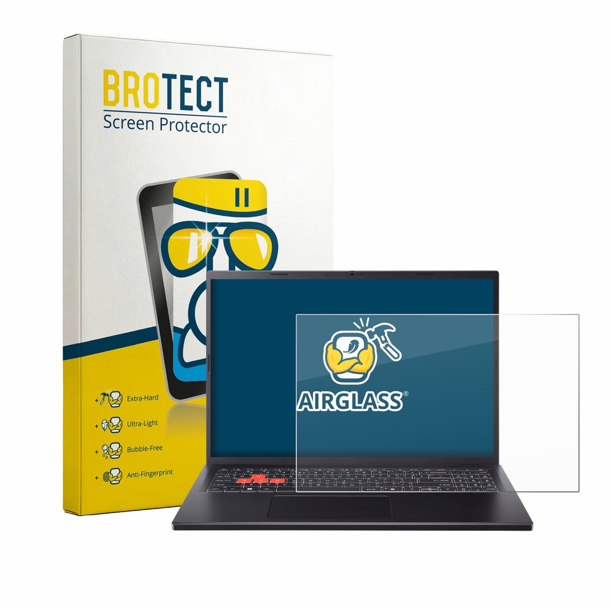 Screenprotector voor Acer Nitro Lite 16 NL16-71G Beschermglas transparant