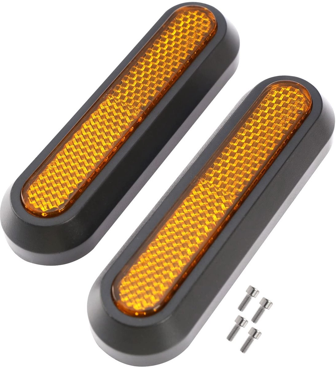 Store_8 - Achterkant Wiel Cover - Reflector Decals - Bescherming voor E-scooter - Zwart - Vervanging Onderdelen - Geschikt voor Xiaomi M365 Essenti...