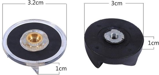 Vt products - Vervanging Basistandwielen - Reserveonderdelen - Zwart - Rubberen Bladtandwielen - Geschikt voor Magic Bullet - Model Zerodis6w2egknxst2 van vt — afbeelding 5
