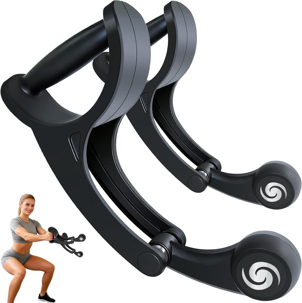 Armtrainer - Onderarmversterker - Bovenlichaam training - 360 graden rotatie - 24 cm - Zwart