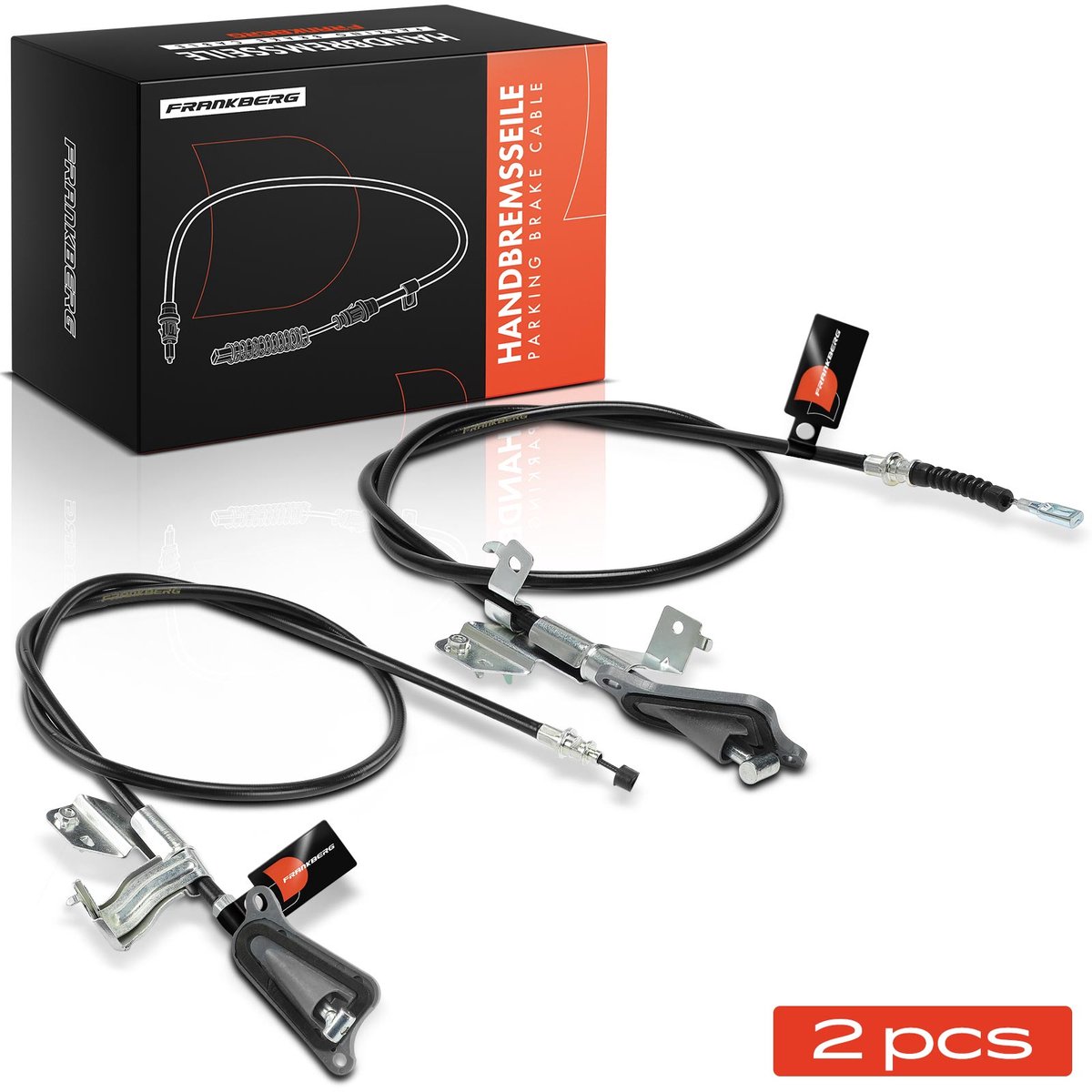 Frankberg 2x Handremkabel voor Nissan